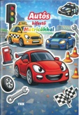 Autós kifestő - Matricákkal