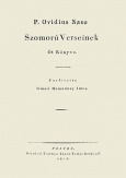 P. Ovidius Naso szomorú verseinek öt könyve