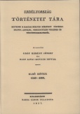 Erdélyország történetei tára I. - 1540-1600