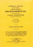 Czifray István 'szakács mester' magyar nemzeti szakácskönyve, magyar gazda aszszonyok szükségeihez alkalmaztatva