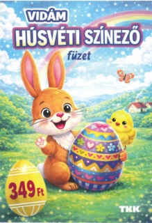 Vidám húsvéti színező füzet