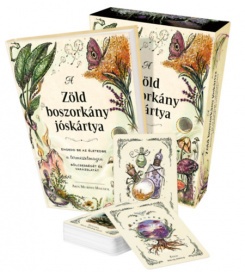 A zöld boszorkány jóskártya (könyv és kártya)