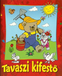 Tavaszi kifestő - Piros