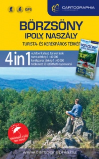 Börzsöny, Ipoly, Naszály 4in1 outdoor kalauz + turista- és kerékpáros térkép