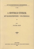 A históriás énekek művelődéstörténeti vonatkozásai