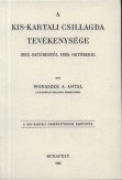 A Kis-Kartali csillagda tevékenysége 1893. októbertől 1895. októberig