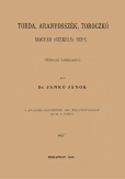 Torda, Aranyosszék, Toroczkó magyar (székely) népe - Néprajzi tanulmány