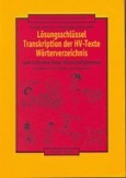 Lösungsschlüssel-Transkription der HV-Texte-Wörterverzeichnis