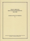 Pesty Frigyes helynévgyűjteménye 1864–1865 I.