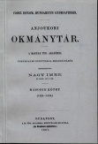 Anjoukori okmánytár II. Codex Diplomaticus Hungaricus Andegavensis