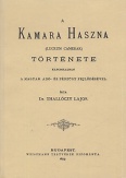 A kamara haszna (lucrum camerae) története