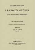 Levelek és okiratok I. Rákóczy György keleti összeköttetései történetéhez