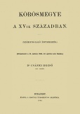 Körösmegye a XV-ik században