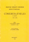 A Magyar Nemzeti Múzeum könyvtárának címereslevelei V. 1717-1770.