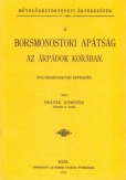 A borsmonostori apátság az Árpádok korában bölcsészdoktori értekezés