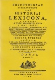 Brougthonnak a religióról való históriai lexicona I. - (A-C.)