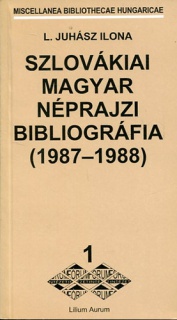 Szlovákiai magyar néprajzi bibliográfia (1987-1988)