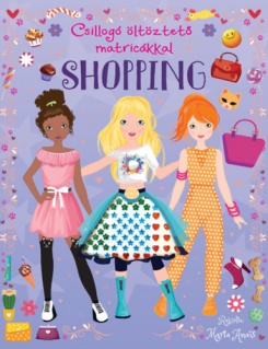 Csillogó öltöztető matricákkal - Shopping