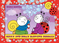 Berry and Dolly blowing bubbles