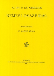 Az 1754-55. évi országos nemesi összeírás