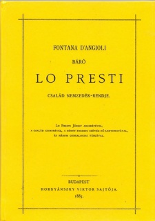 Fontana DAngioli báró Lo Presti család család nemzedék-rendje