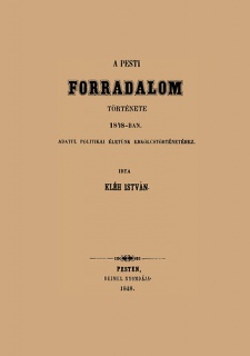 A pesti forradalom története 1848-ban