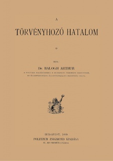 A törvényhozó hatalom