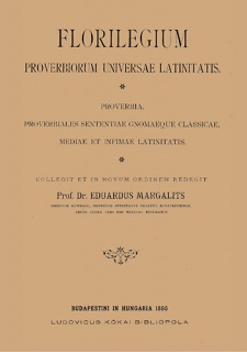 Florilegium proverbiorum universae latinitatis