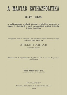 A magyar egyházpolitika  1847-1894 I.