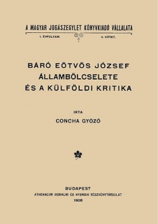 Báró Eötvös József állambölcselete és a külföldi kritika