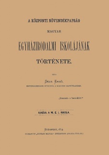 A központi növendékpapság Magyar Egyházirodalmi Iskolájának története