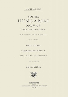 Notitia Hungariae novae geographico-historica pars secunda Trans-Danubia