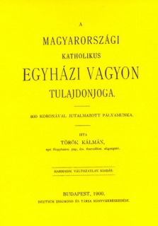 A magyarországi katholikus egyházi vagyon tulajdonjoga