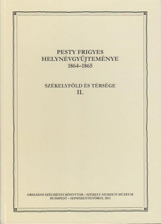 Pesty Frigyes helynévgyűjteménye 1864–1865 II.