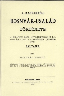 A magyarbéli Bosnyák-család története