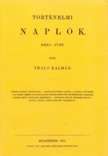 Történelmi naplók 1663–1719