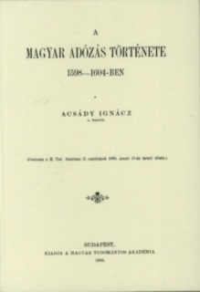 A magyar adózás története 1598-1604-ben