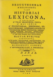 Brougthonnak a religióról való históriai lexicona I. - (A-C.)