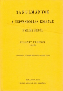 Tanulmányok a népvándorlás korának emlékeiről I-II.