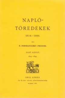 Naplótöredékek 1824-1886. I. 1824-1844