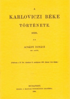 A karloviczi béke története 1699