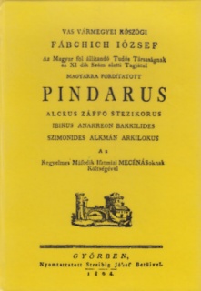 Pindarus Alceus Záffo Stezikorus Ibikus Anakreon Bakkilides Szimonides Alkmán Arkilokus