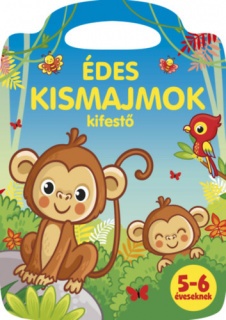 Édes kismajmok kifestő