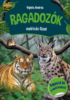 Ragadozók matricás füzet