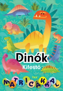 Dinók kifestő matricákkal