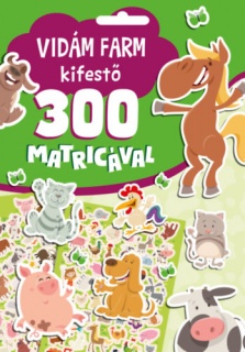 Vidám farm kifestő 300 matricával