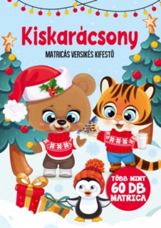 Kiskarácsony - Matricás versikés kifestő