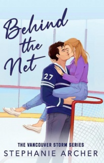 Behind the net